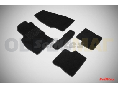 Коврики салона Lux текстильные Seintex чёрные для Opel Corsa D 2006-2014