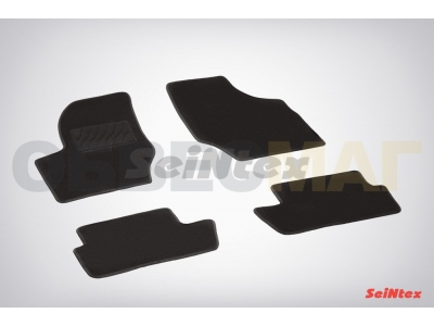 Коврики салона Lux текстильные Seintex чёрные для Peugeot 307 № SEINTEX.83173