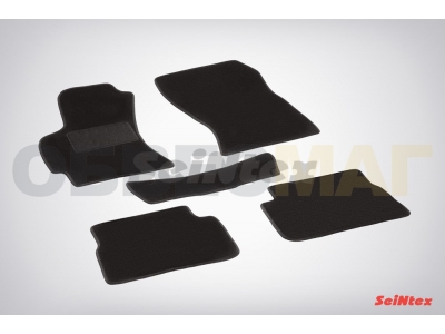 Коврики салона Lux текстильные Seintex чёрные для Subaru Forester 2008-2013
