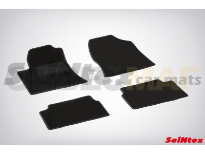 Коврики салона Lux текстильные Seintex чёрные для Toyota Avensis 2003-2008