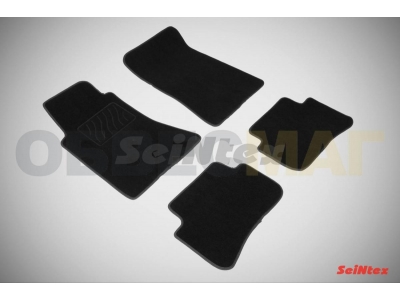 Коврики салона Lux текстильные Seintex чёрные для Mercedes-Benz C-Class W204 № SEINTEX.85234