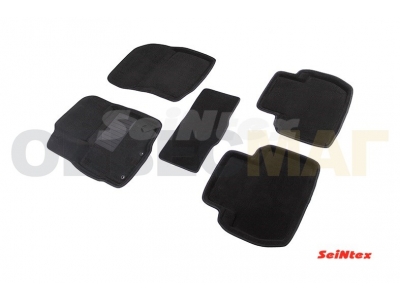 Коврики текстильные 3D Seintex чёрные для Mitsubishi Outlander № SEINTEX.85358