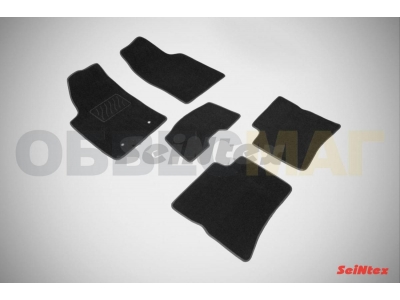 Коврики салона Lux текстильные Seintex чёрные для Dongfeng S30/H30 Cross 2011-2021