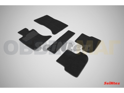 Коврики салона Lux текстильные Seintex чёрные на 4х4 для BMW 5 F10 № SEINTEX.86587