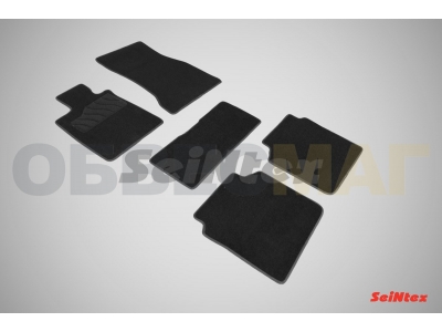 Коврики салона Lux текстильные Seintex чёрные на 4х4 для BMW 7 G12 2015-2021