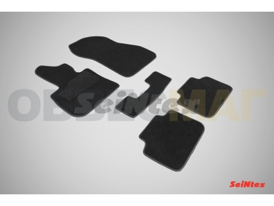 Коврики салона Lux текстильные Seintex чёрные для BMW X1 F48 2015-2021