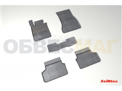Коврики резиновые Seintex с рисунком Сетка для BMW 5 G30 № SEINTEX.88984