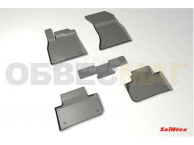 Коврики салона резиновые Seintex с бортиком для Audi Q5 2016-2021