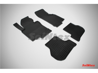 Коврики резиновые Seintex с рисунком Сетка для Volkswagen Jetta 5/Golf 5/6/Skoda Octavia A5 № SEINTEX.00468