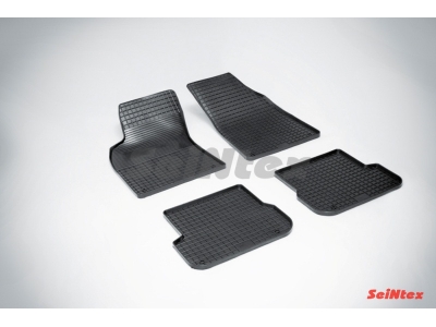 Коврики резиновые Seintex с рисунком Сетка для Audi A6 2008-2010