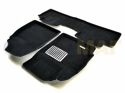 Коврики текстильные 3D Euromat чёрные Original Lux на Toyota Verso № EM3D-005132