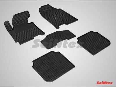 Коврики резиновые Seintex с рисунком Сетка для Hyundai Elantra № SEINTEX.83113