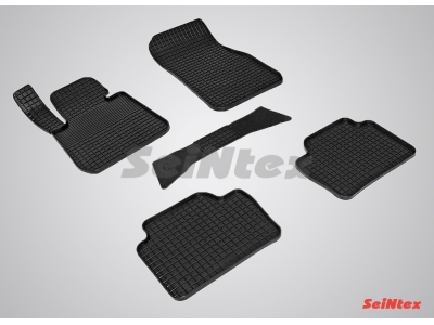 Коврики резиновые Seintex с рисунком Сетка для BMW 3 F30 2011-2021