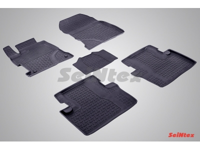 Коврики салона резиновые Seintex с бортиком на седан для Honda Civic № SEINTEX.85082