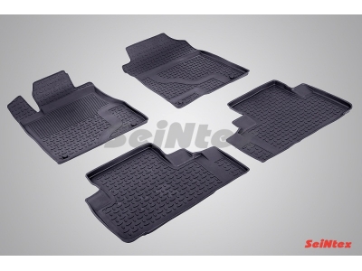 Коврики салона резиновые Seintex с бортиком для Honda CR-V № SEINTEX.85083