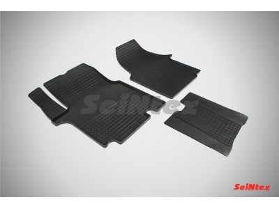 Коврики резиновые Seintex с рисунком Сетка для Opel Vivaro/Renault Trafic 2001-2014