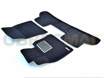 Коврики текстильные 3D Euromat чёрные Original Lux для BMW X5 F15/X6 F16 2013-2019