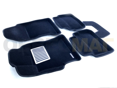 Коврики текстильные 3D Euromat чёрные Original Lux на Subaru XV № EM3D-004705