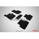 Коврики текстильные 3D Seintex чёрные для Mitsubishi Pajero 4 2006-2021
