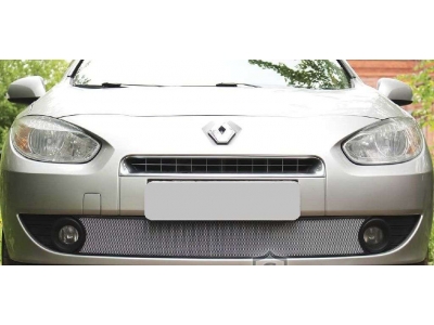 Защита радиатора хром нижняя РусСталь для Renault Fluence 2009-2013
