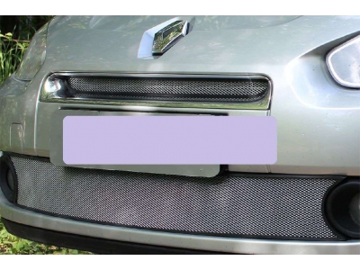 Защита радиатора хром нижняя РусСталь для Renault Fluence 2009-2013