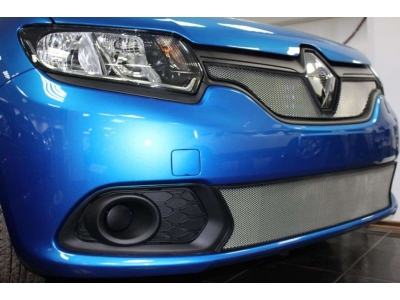 Защита радиатора хром верхняя РусСталь для Renault Sandero 2015-2021