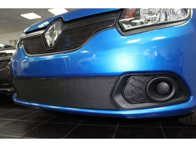 Защита радиатора черная нижняя РусСталь для Renault Sandero 2015-2021