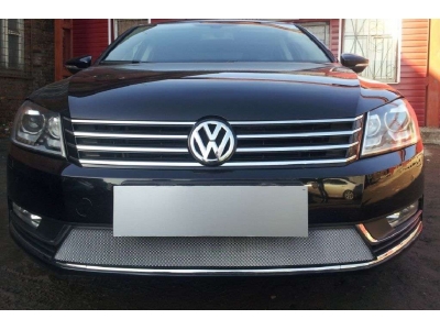 Защита радиатора хром РусСталь для Volkswagen Passat B7 2011-2015