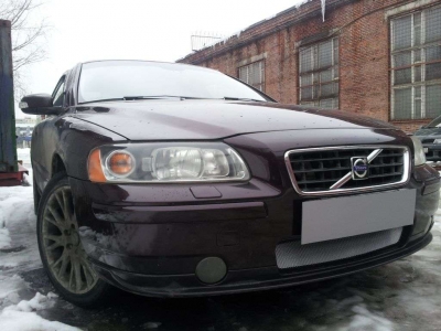 Защита радиатора хром РусСталь для Volvo S60 2004-2010