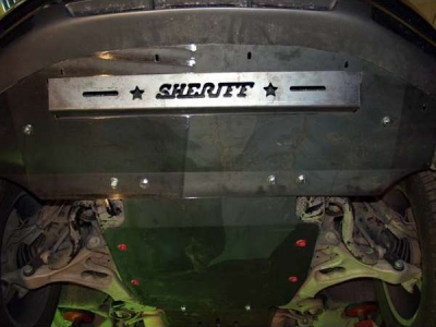 Защита КПП и РК Шериф сталь 2,5 мм для Audi Q7 № 02.1279