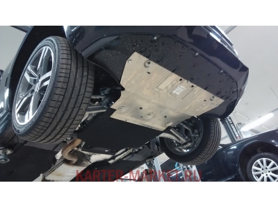 Защита картера Шериф алюминий 4 мм для Audi A4 2015-2021