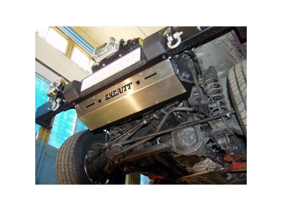 Защита рулевых тяг Шериф сталь 2,5 мм с накладкой из нержавейки для Jeep Wrangler 1996-2007