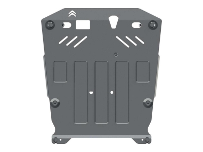 Защита картера и КПП Шериф алюминий 4 мм для Citroen C4 Aircross № 05.2876