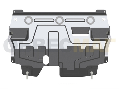 Защита картера и КПП SmartLine сталь 1,5 мм для Volkswagen Polo 2011-2020