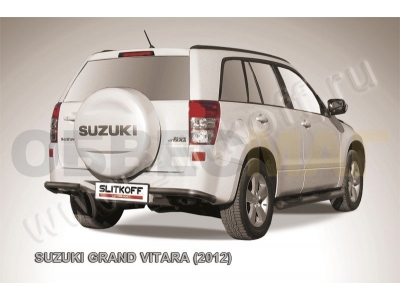 Уголки 57 мм чёрные Slitkoff для Suzuki Grand Vitara 2012-2015