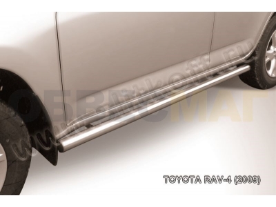 Пороги труба 57 мм Slitkoff для Toyota RAV4 2009-2010