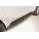 Пороги алюминиевые Slitkoff Optima Black для Toyota Land Cruiser Prado 150 2017-2021