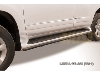 Уголки двойные 76-42 мм чёрные для Lexus GX460 № LGX016B