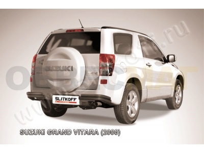 Уголки двойные 57-42 мм чёрные для Suzuki Grand Vitara 3 двери № SGV3D08015B