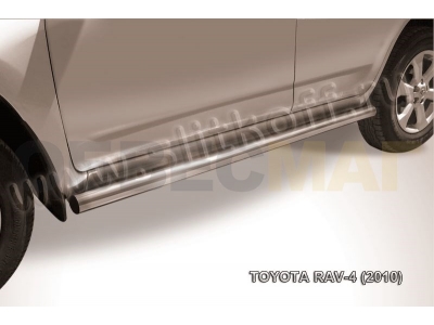 Пороги труба 57 мм для Toyota RAV4 № TR410-011