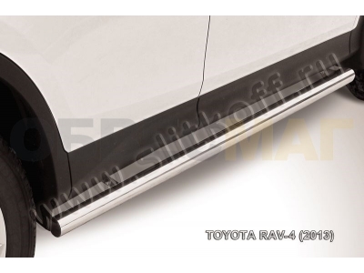 Пороги труба 76 мм для Toyota RAV4 № TR413-008
