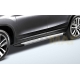 Пороги алюминиевые Slitkoff Optima Silver для Honda Pilot 2016-2021