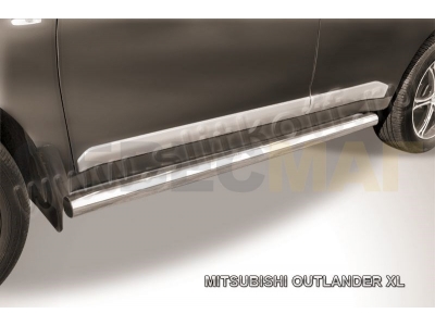 Пороги труба 57 мм для Mitsubishi Outlander XL № MXL10-009