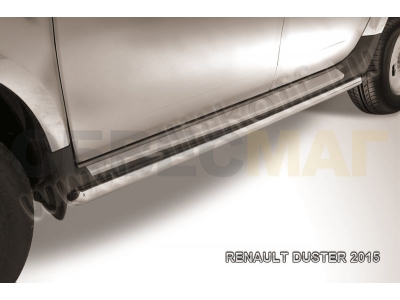 Пороги труба 42 мм для Renault Duster № RD15007