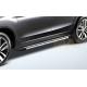Пороги алюминиевые Slitkoff Luxe Black для Honda Pilot 2016-2021