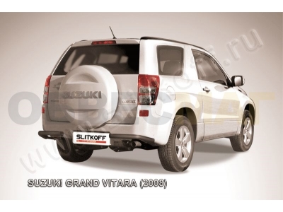 Уголки 57 мм чёрные для Suzuki Grand Vitara 3 двери № SGV3D08016B