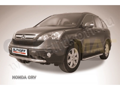 Защита переднего бампера 57 мм Slitkoff для Honda CR-V 2010-2012