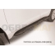 Пороги алюминиевые Slitkoff Optima Black для Toyota Land Cruiser Prado 150 2013-2017
