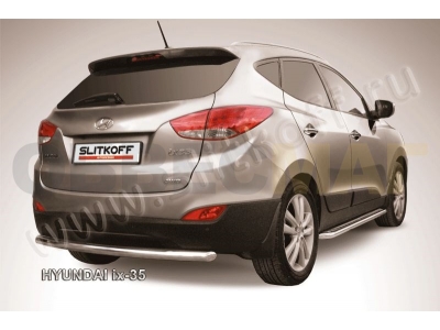 Защита заднего бампера 57 мм Slitkoff для Hyundai ix35 2010-2015
