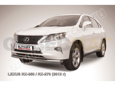 Защита переднего бампера 57 мм Slitkoff для Lexus RX-270/350/450 2012-2015